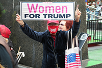 Political protests in Times Square, New York, Richard Moore